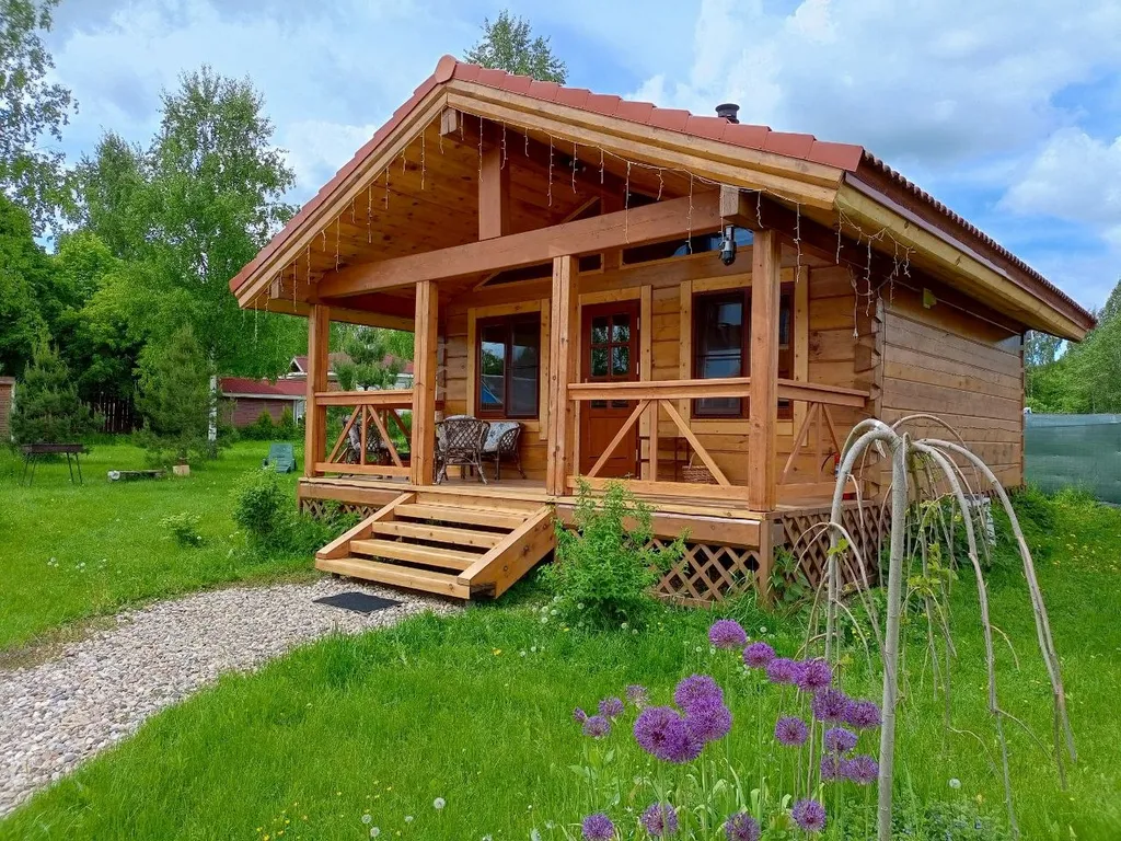 Кедровый дом с камином