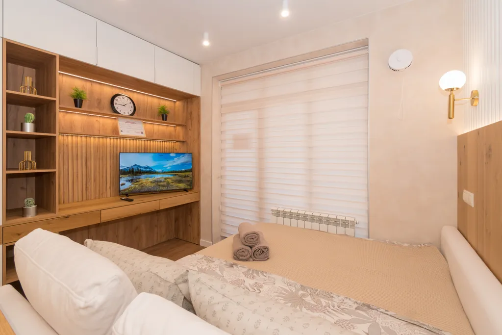 Квартира Квартира Современная студия с wi-fi, smart tv, кондиционером и в центре города — Новосибирск