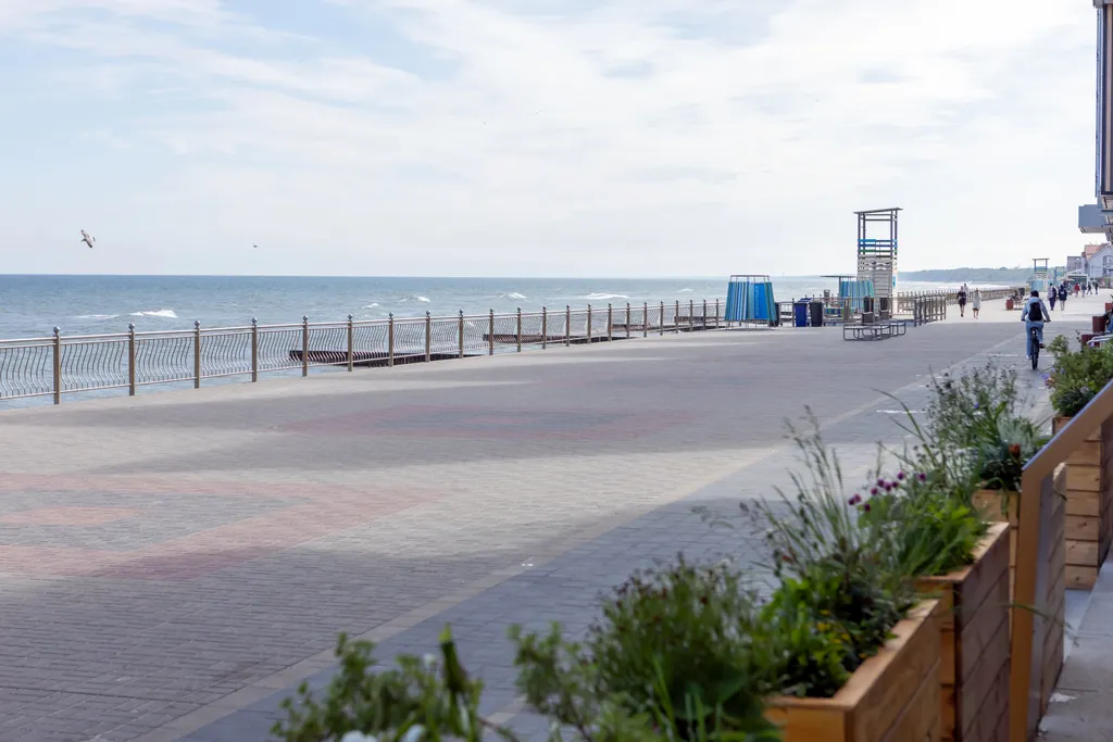 Студия у моря в Зеленоградске первая линия парковка