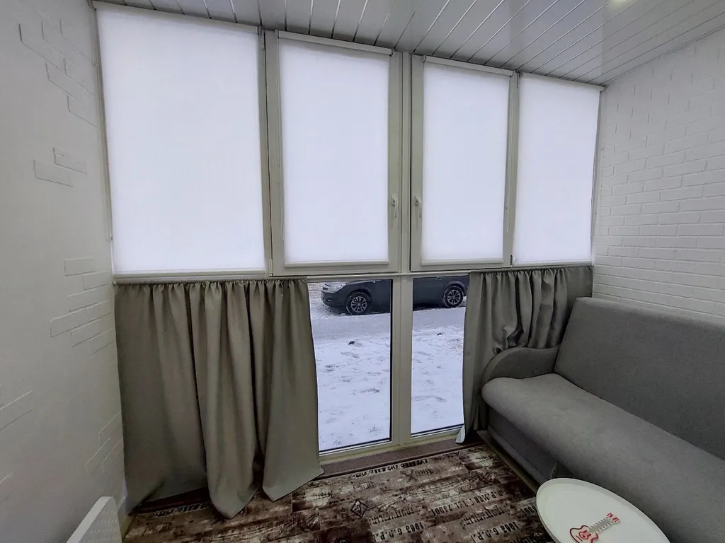 Новая студия с панорамным балконом в Новом городе у парка Прибрежный