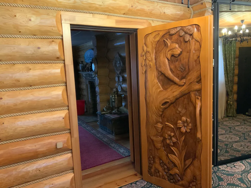 Дом-баня в деревенском стиле