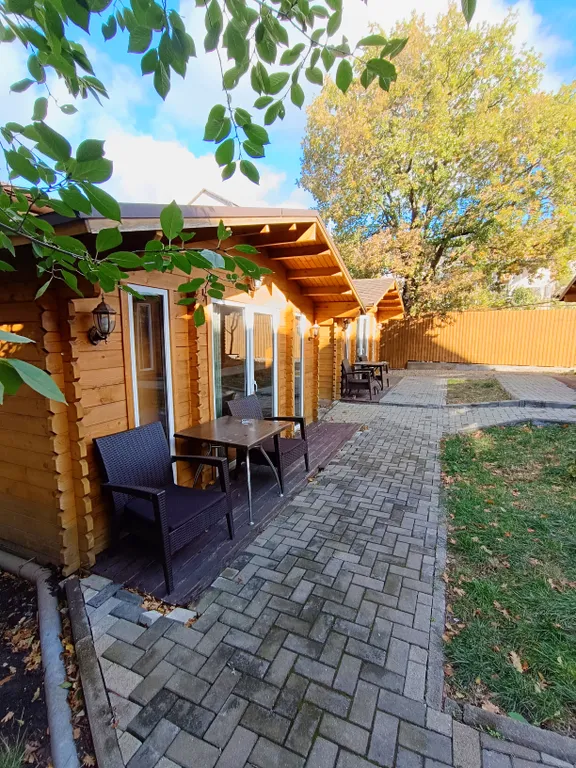 Современный деревянный дом из бруса