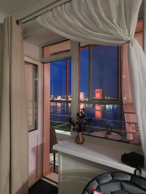 Уютная квартира с джакузи и с видом на Китай и реку Амур — аренда посуточно в Благовещенск