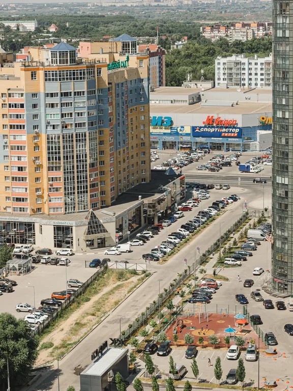 Sky studio с панорамным видом на город