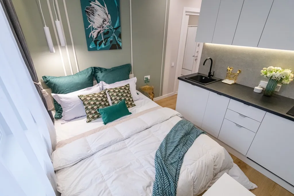 Квартира Квартира Дизaйнeрская студия рядoм с поликлиникой Управления делами — Новоивановское