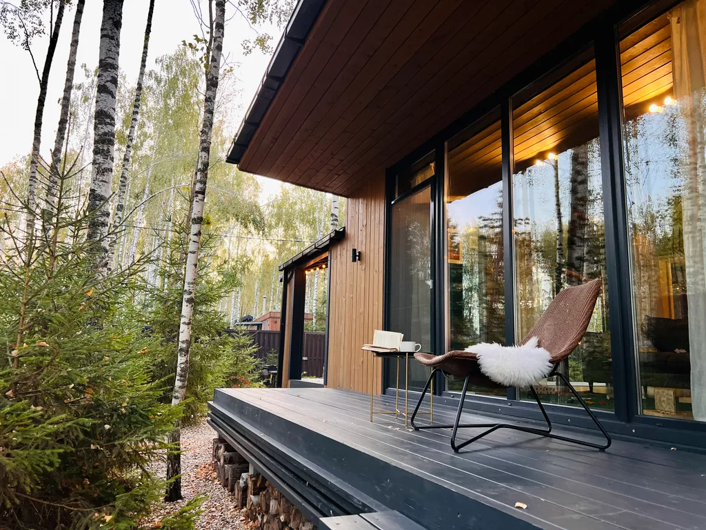 Скандинавский дом на лесном участке