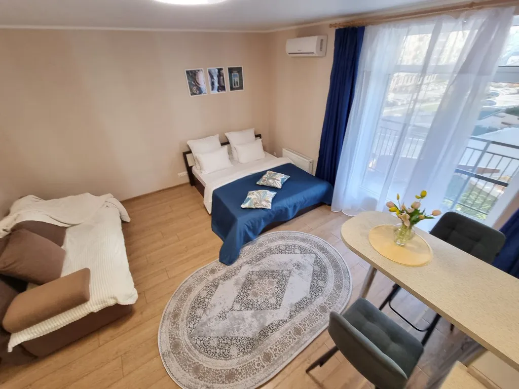 Уютная студия в ЖК "Сердце Каспия" (район Эллинга)  (Уютный Дом)