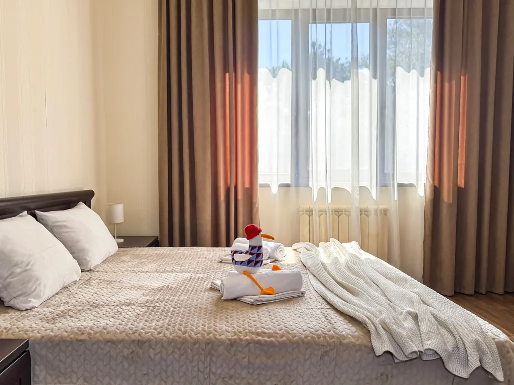 Квартира Квартира Двухместный делюкс с балконом в 3 минутах до моря, в центре с парковкой — Геленджик