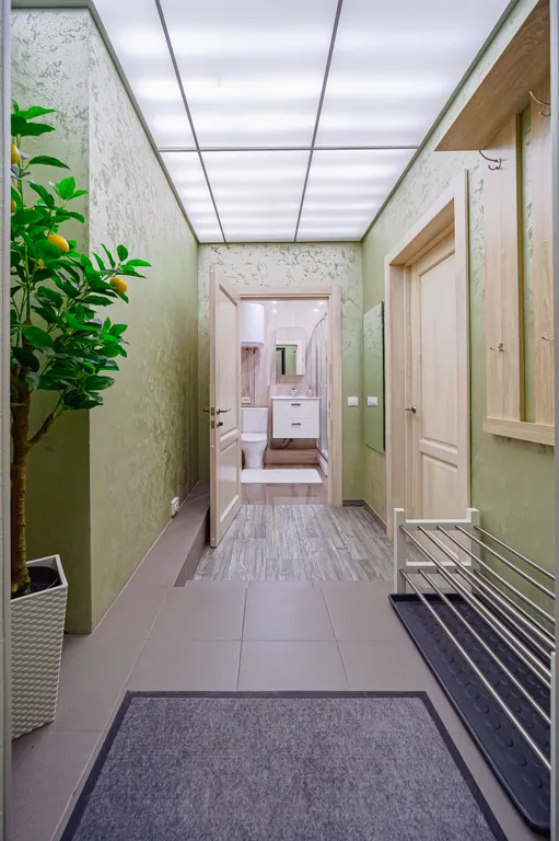 Удобная локация в самом центре у метро с видом на город и арену