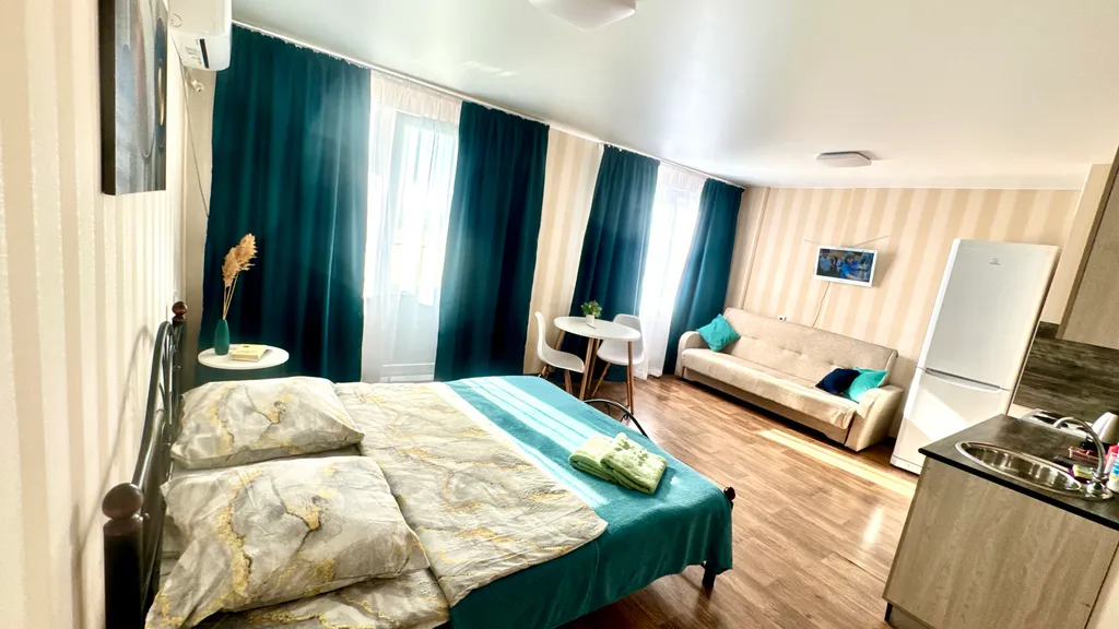 Студия с красивым видом на город