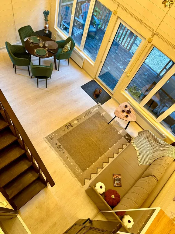 Дом в елях с финской сауной