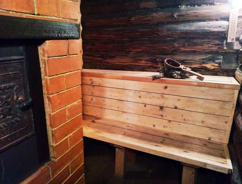 Загородный дом с баней и камином