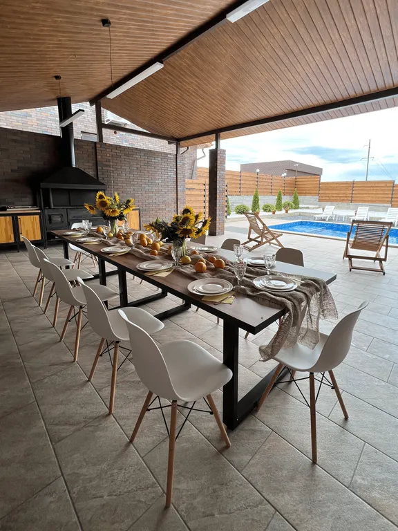 Уютный дом с термальным бассейном и баней