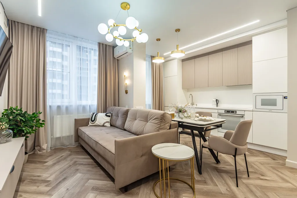 Дизайнерская евродвушка на 4 человека в центральной части города