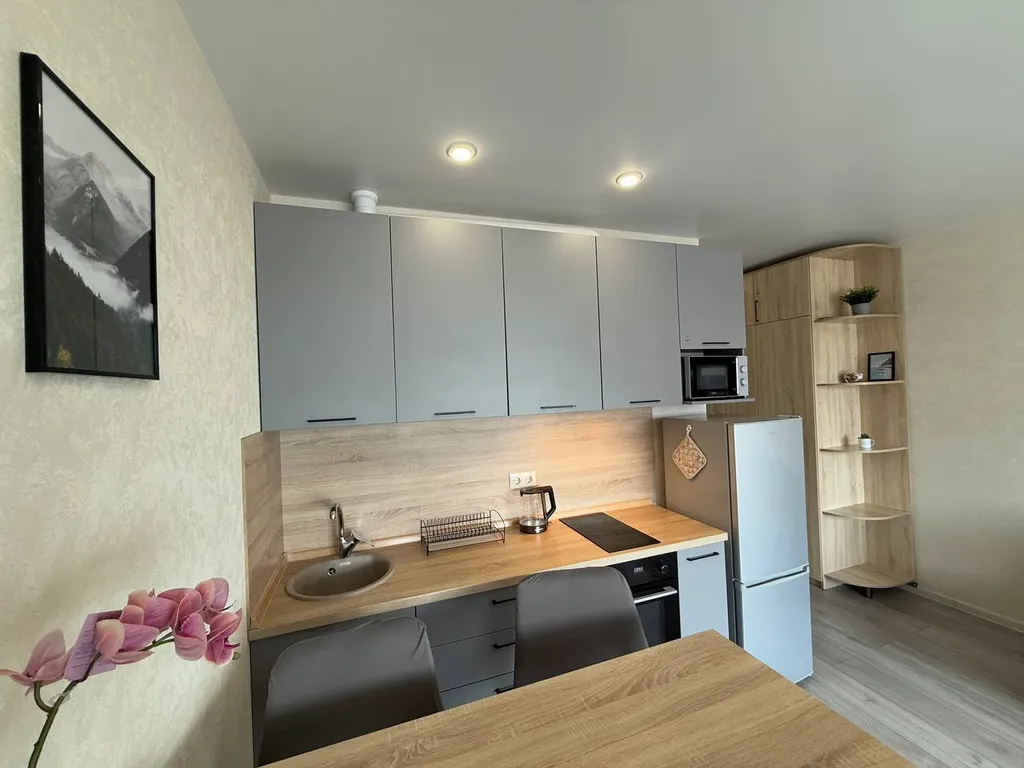 Стильная студия, панорамный вид на море и горы