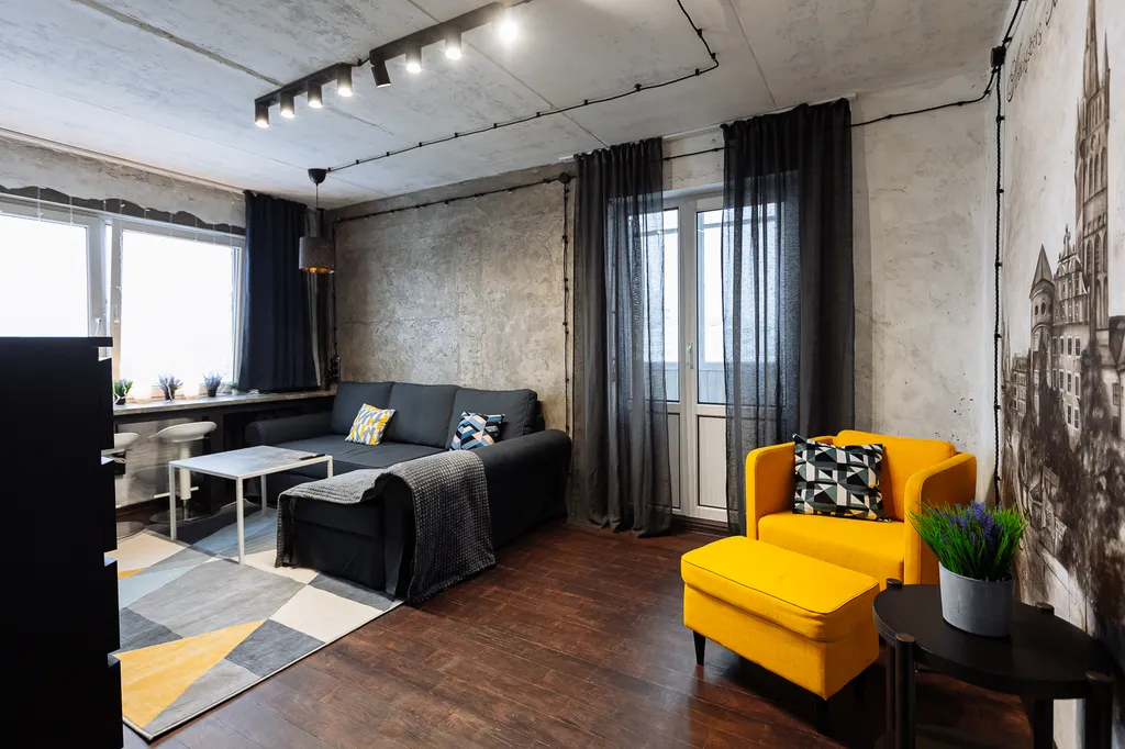 Квартира с интересным дизайном, в шаговой доступности до острова Канта