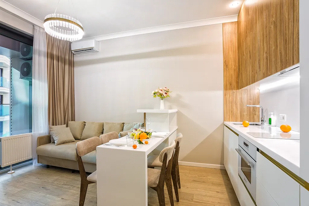 Апартаменты в Скай Плаза у моря с двумя террасами