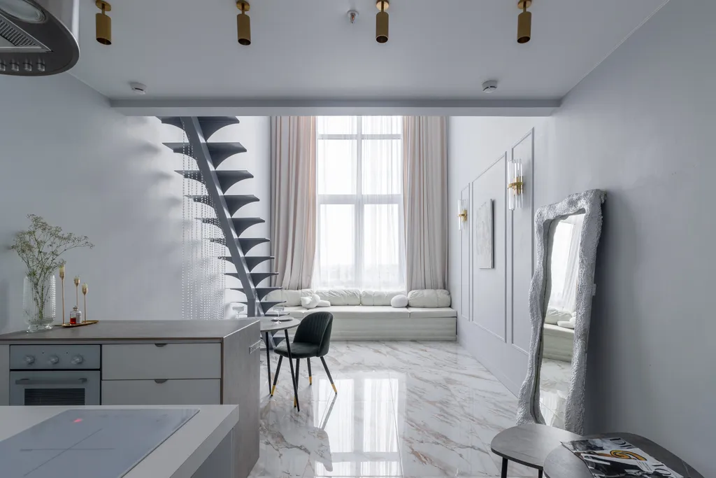 Квартира Двухуровневая студия с панорамным видом на город — аренда посуточно в Тюмень