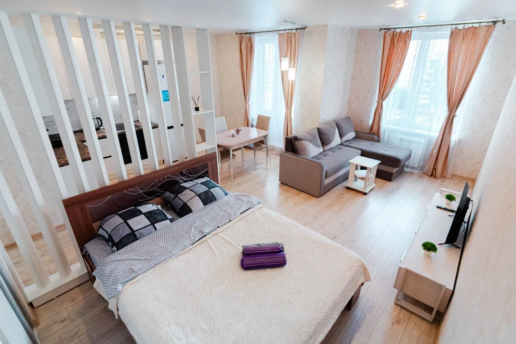 Уютная квартира-студия в центре левого берега Иртыша