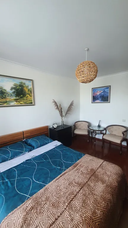 Уютная квартира с проходной лоджией с видом на вулкан