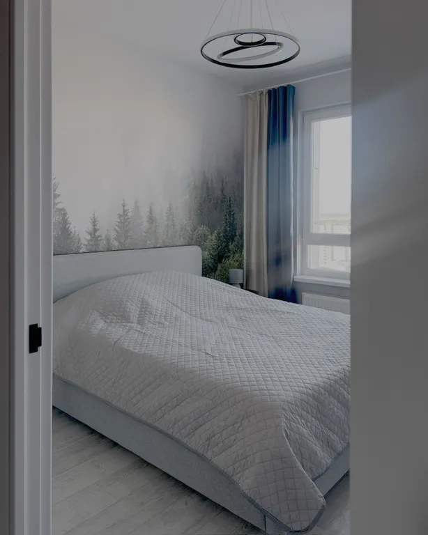 Стильная евродвушка с шикарными видами на город с 22 этажа