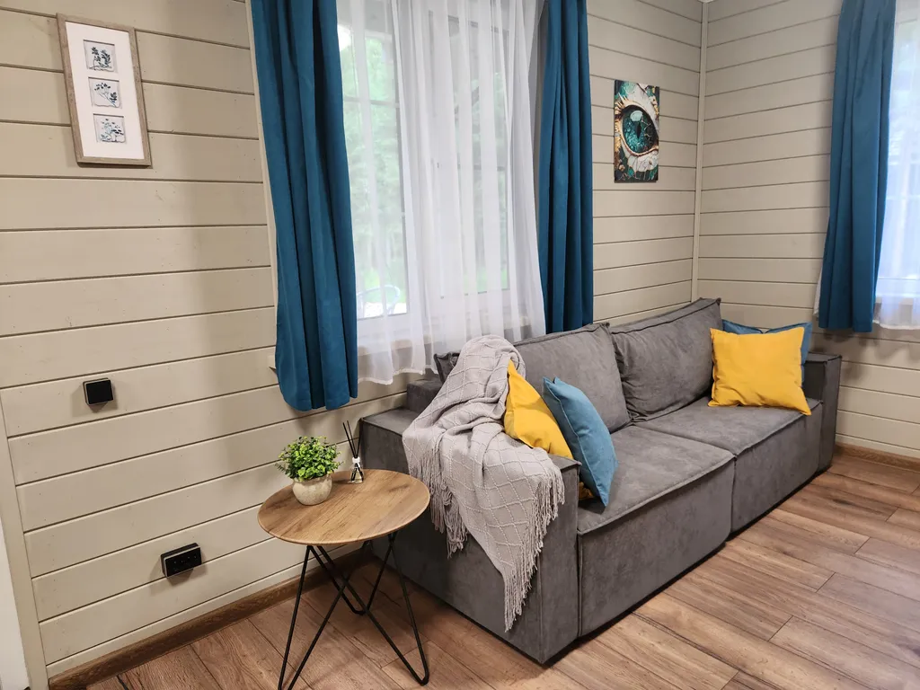 Коттедж Коттедж в Forest House с сауной в лесу — Никулино