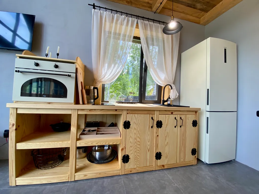 Дом-шале с печью-камином