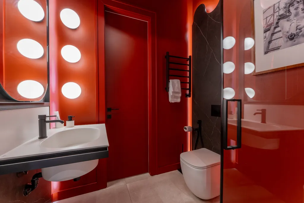 Sky city moscow ванна у окна, закатная сторона, premium дизайн