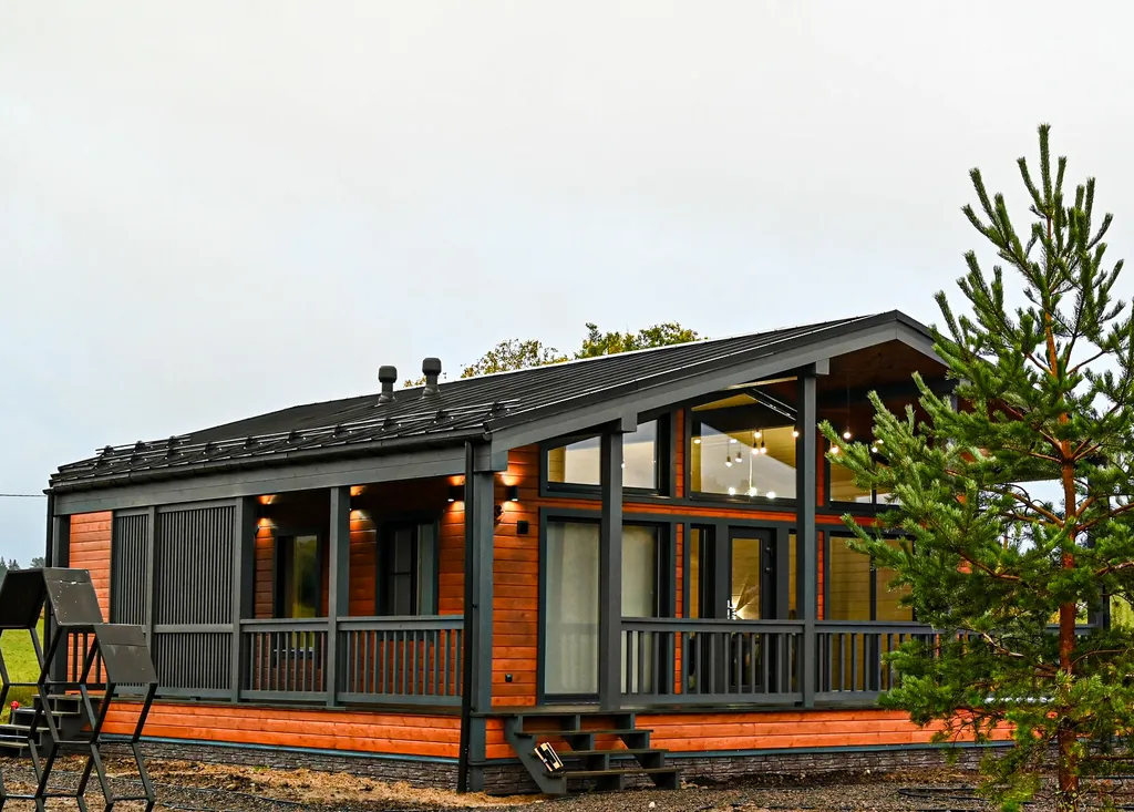 Уютный коттедж БарнХаус с сауной (включена) и сибирским чаном