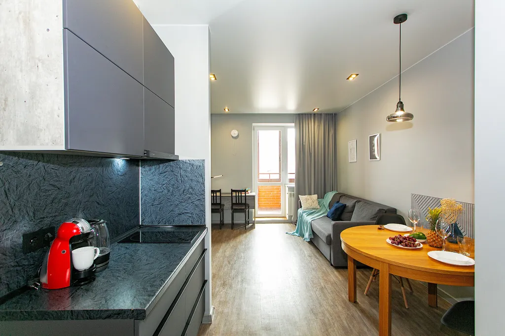 Квартира-комфорт с кондиционером и кофемашиной у Санитас и Технопарка