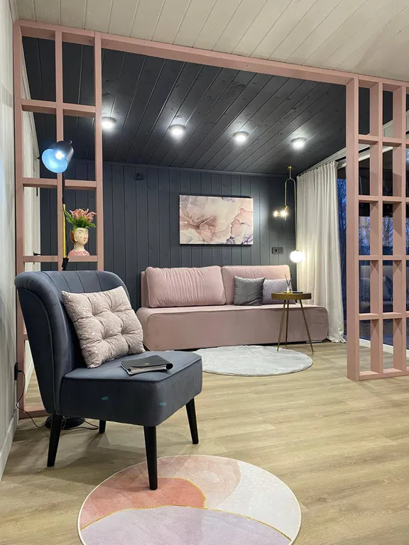 Шале с баней и сибирским чаном с подсветкой 3.0