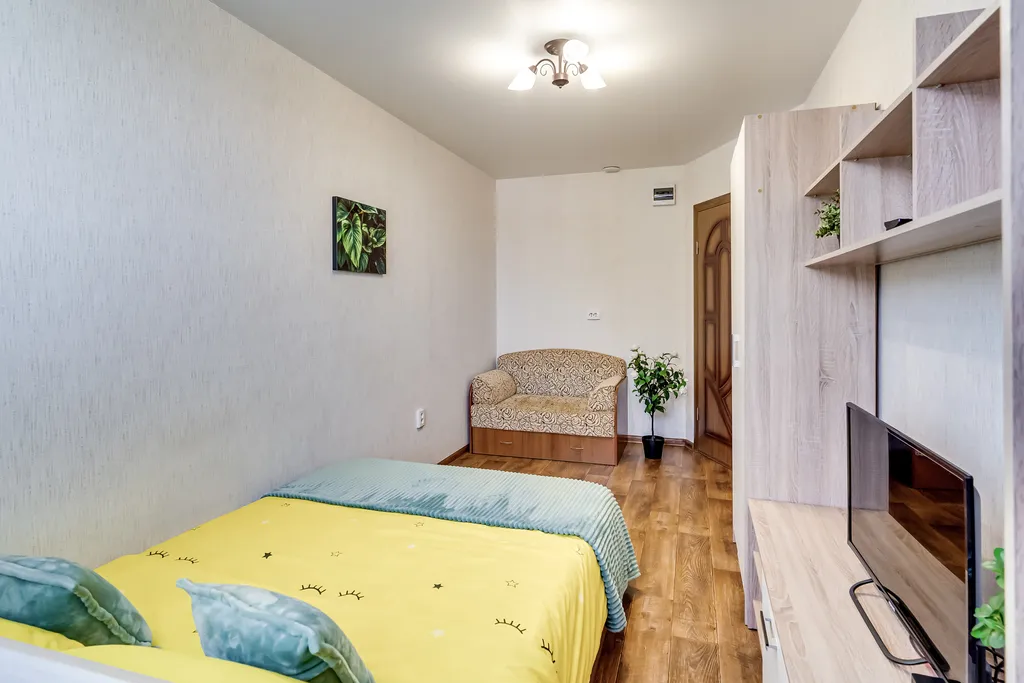 Однокомнатная квартира с мятным намеком