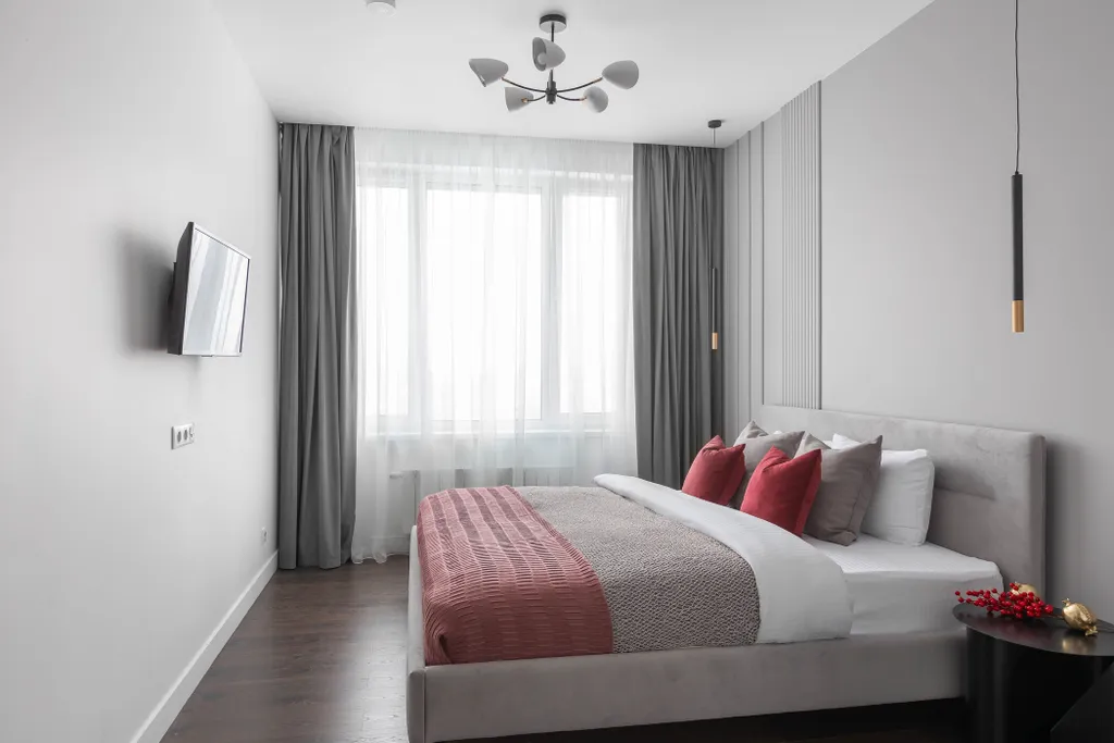 Квартира Новая квартира Бургунди Сьют с дизайнерским интерьером — Москва