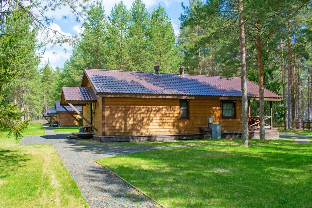 Коттедж Рускеала с сауной и видом на озеро