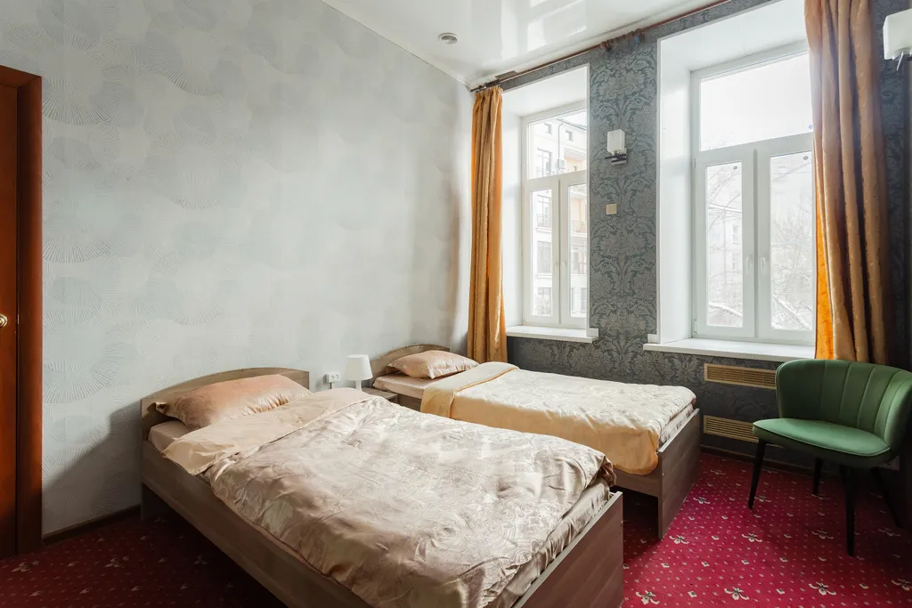 Квартира Прекрасная комната с 2мя раздельными кроватями в сердце столицы — Москва