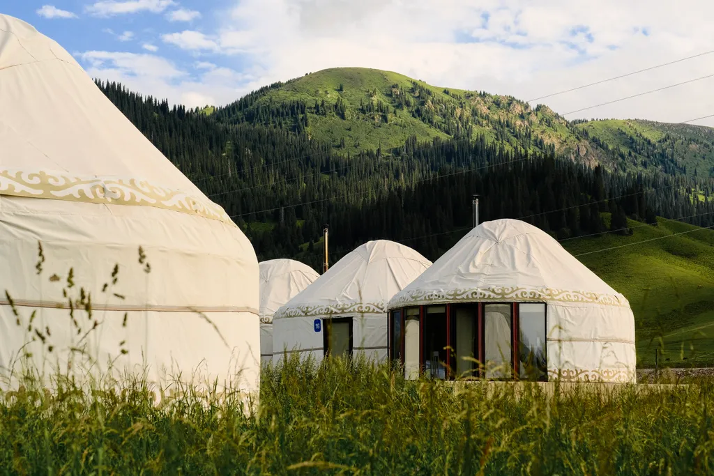 Стандартный двухместный с двумя раздельными кроватями с видом на горы