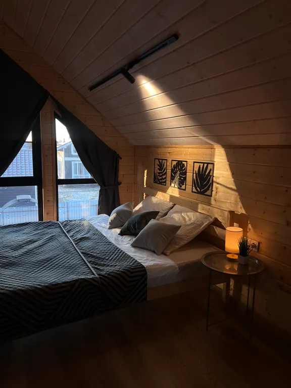 Коттедж Прекрасный дом-БАРН с большой террасой и банным чаном — Ногинск