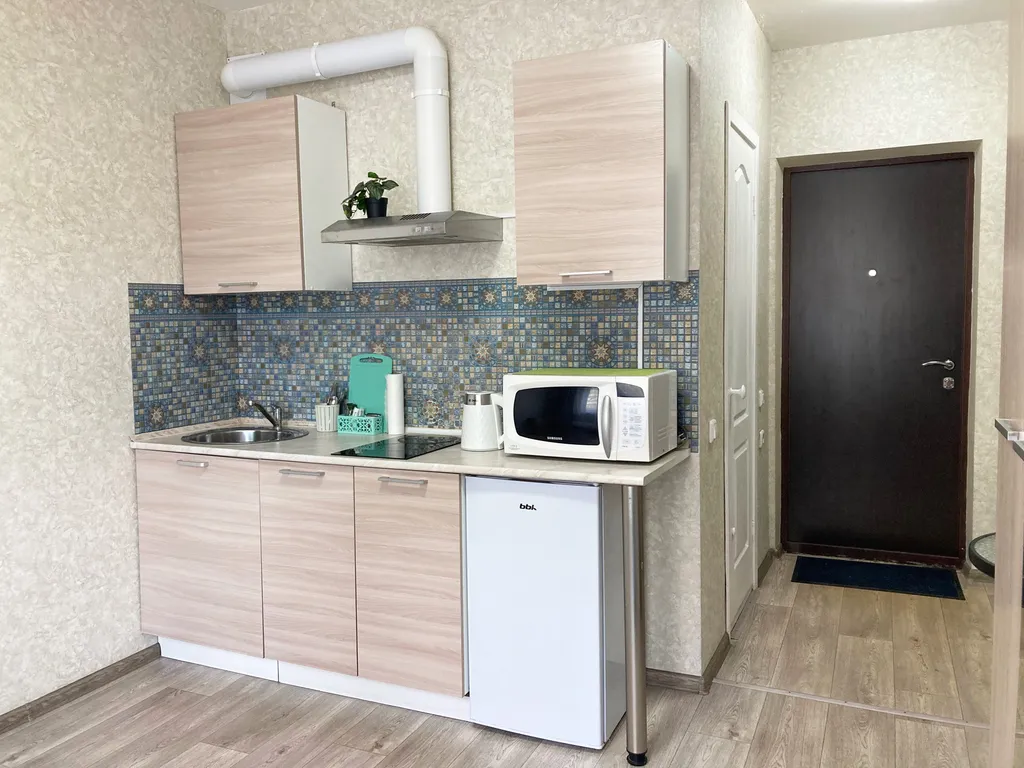 Уютная студия с широкой кроватью