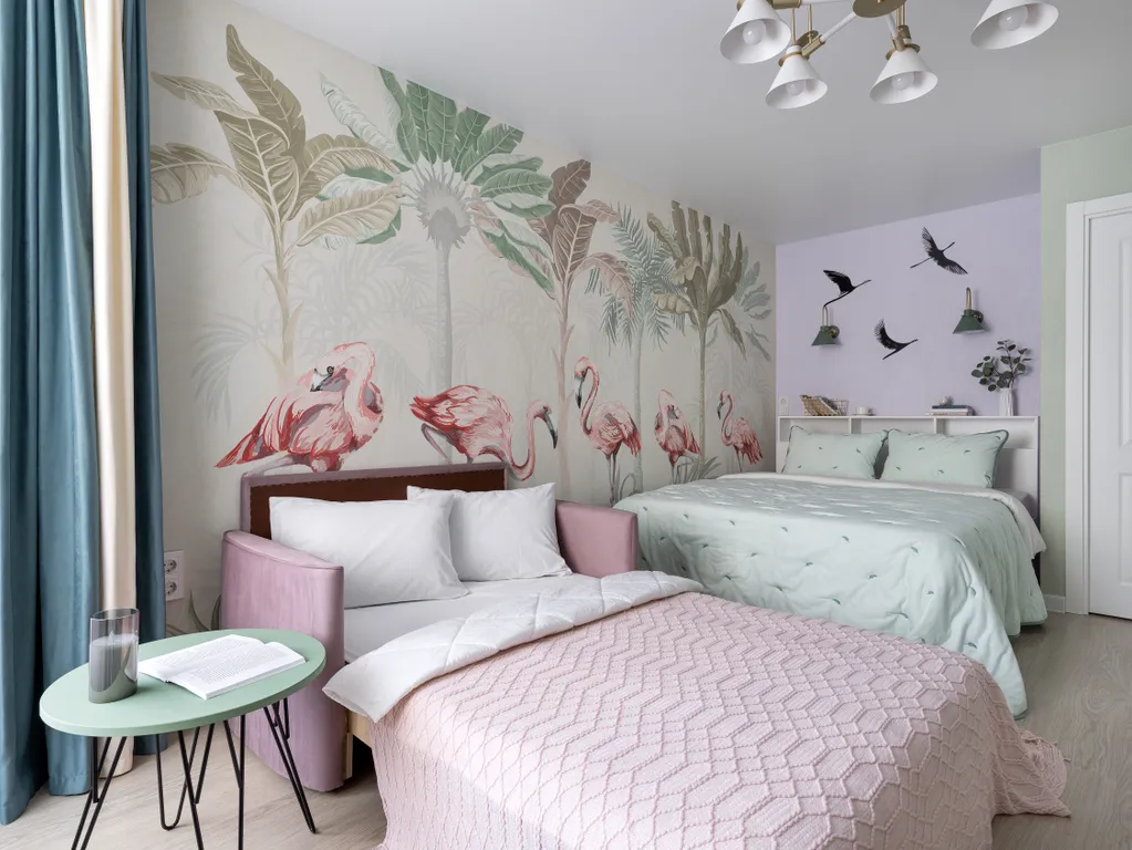 Дизайнерская квартира "Фламинго" рядом с лесом в Зеленогорске — аренда посуточно в Зеленогорск