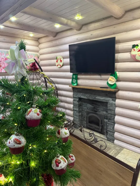 Дом из бревна с русской баней