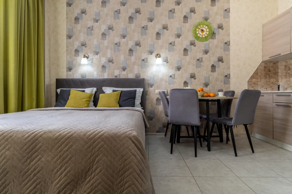 Студия с видом на горы