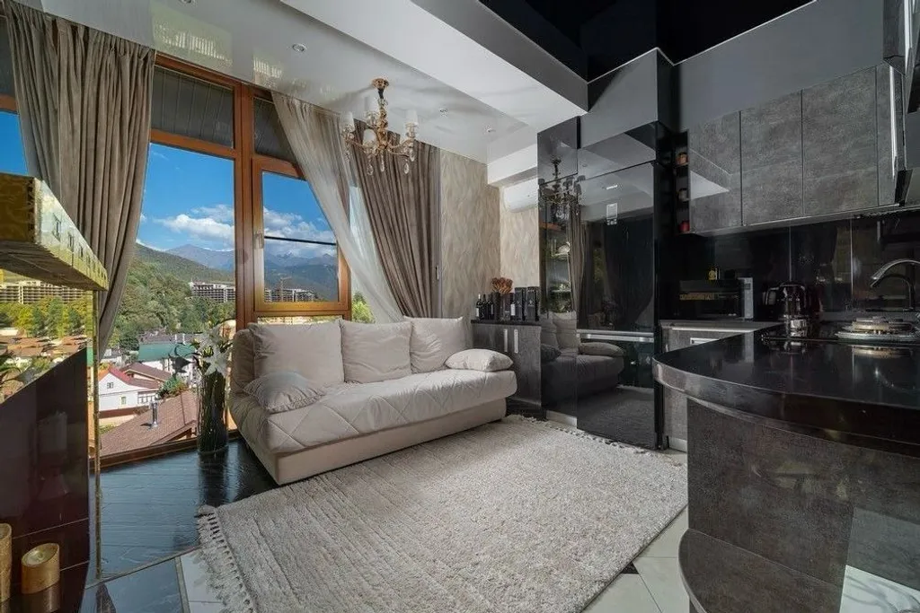 Квартира Уютная квартира с дизайнерским ремонтом и видом на горы — Красная Поляна