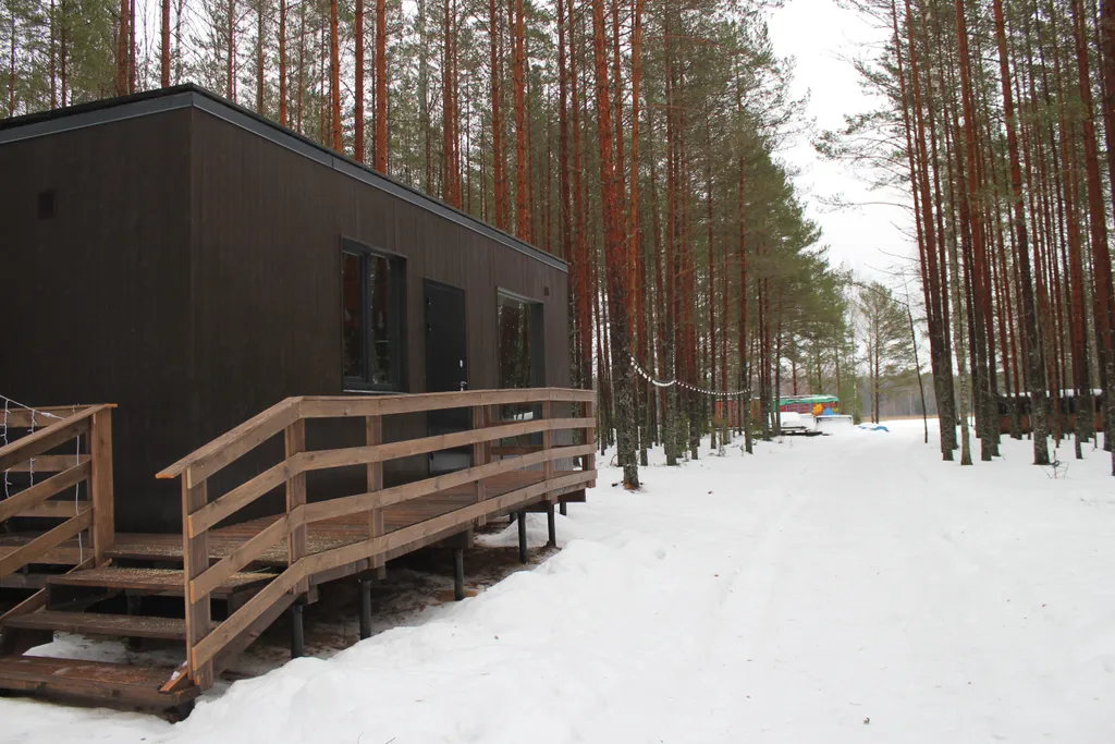 Дом с 2 спальнями и панорамным видом на лес