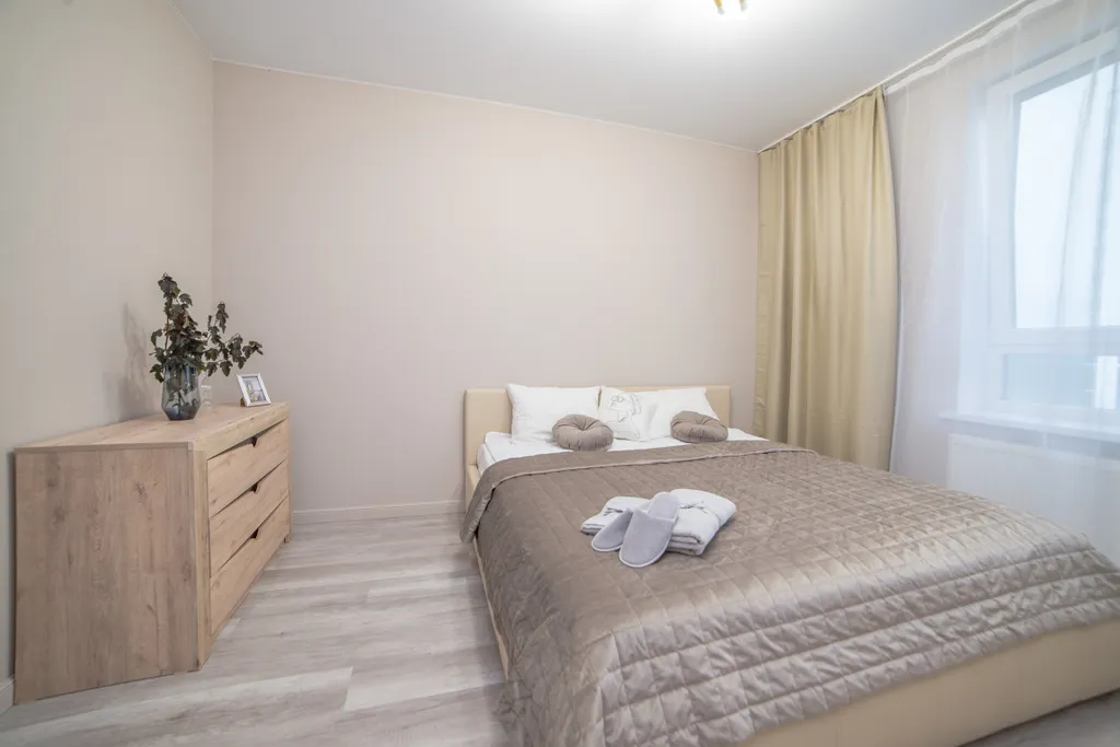 Евродвухкомнатная квартира рядом с метро Ботаническая для 4