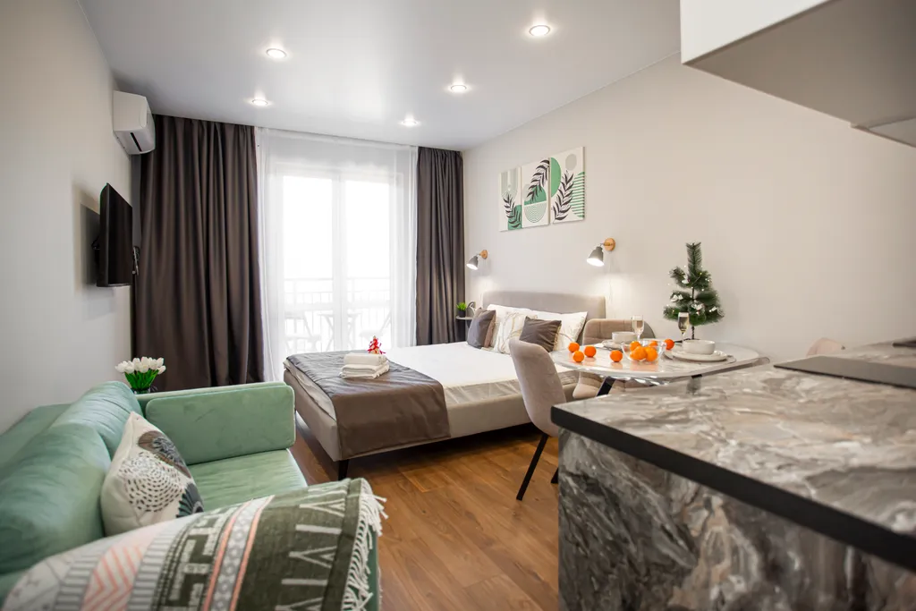 УК Атмосфера Квартира Высота с видом на горы — аренда посуточно в Кудепста