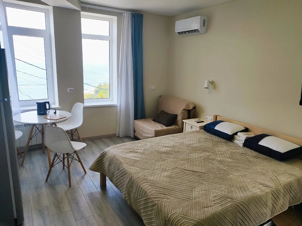 Квартира Двухместный номер с доп. местом без балкона с видом на море — Лазаревское