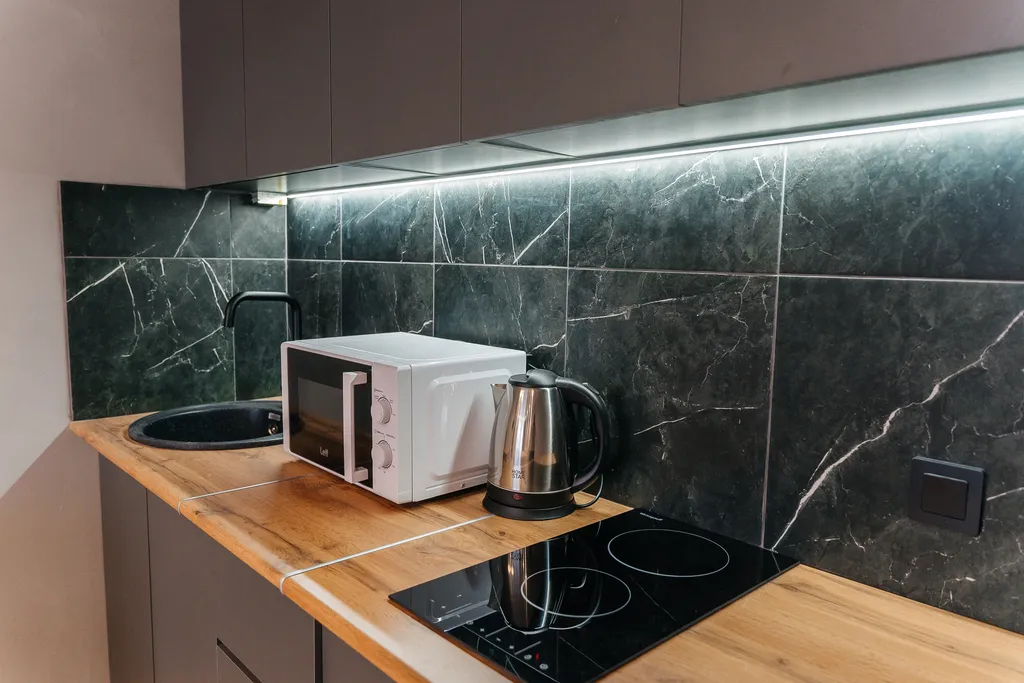 Стильная квартира с джакузи на 25 этаже