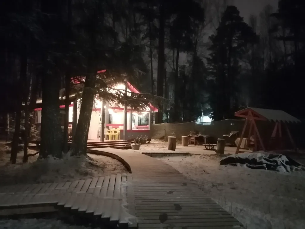 Барнхаус в лесу с розовой гостиной