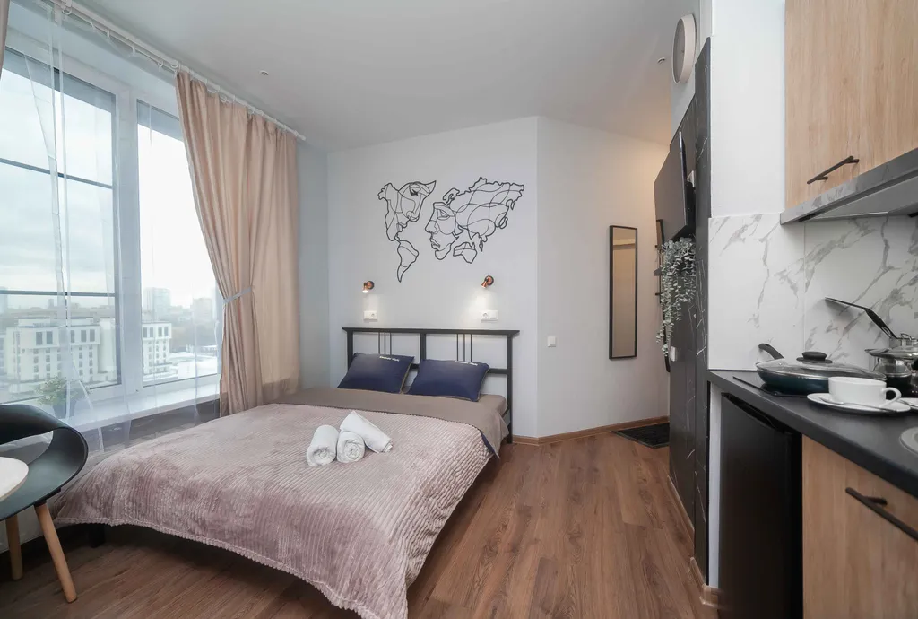 Квартира Квартира Стильная и комфортная студия в ЖК Ривер парк — Москва