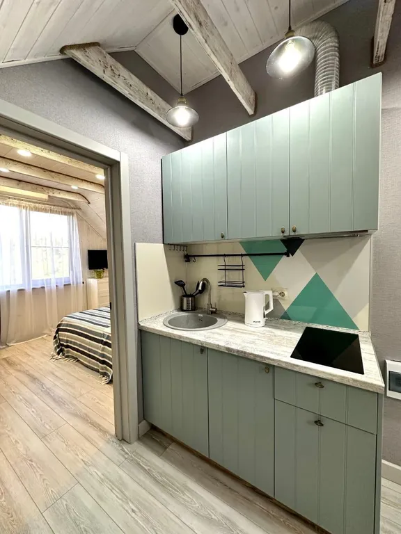 Монсардный этаж в стиле шале